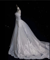 Sexy Mermaid Sweetheart Long Sleeves White Lace Wedding Dresses Brides Dress